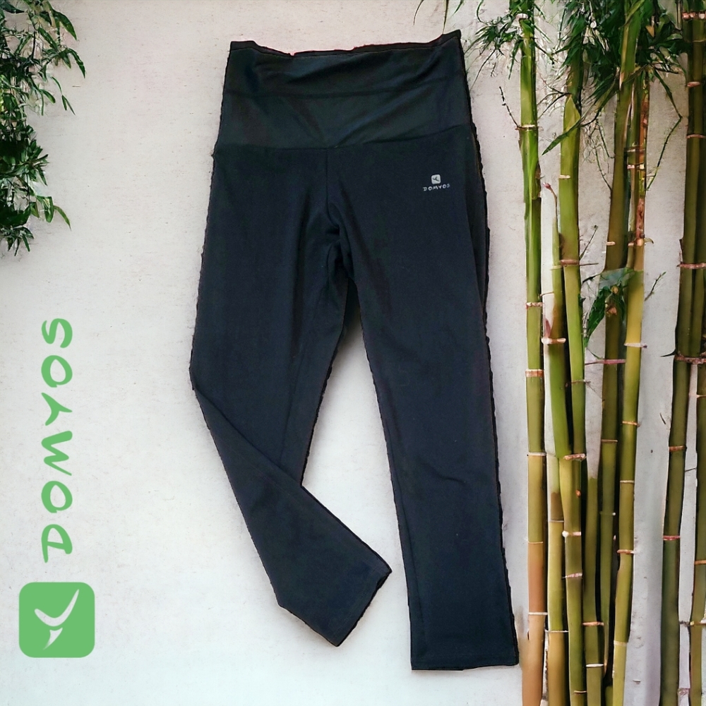Domyos black light compression yoga pants leggings women's size xs nwt